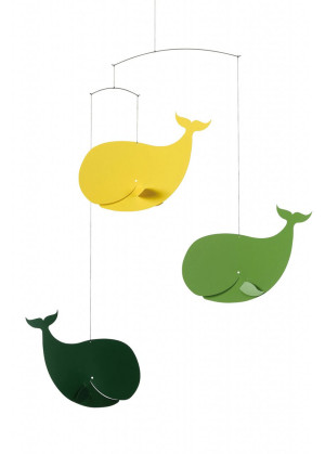 Flensted Mobiles Walfische grün