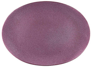 Bitz Steingut Platte 34x45 cm schwarz, lila