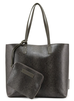 Ilse Jacobsen Tragetasche TOTEBAG01 schwarz Schlange