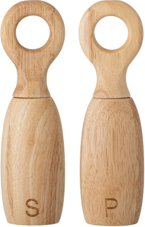 Bloomingville Salzmühle & Pfeffermühle Set Höhe 21 cm natur Martim