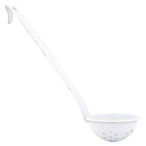 Kockums Jernverk Schöpflöffel Emaille Länge 33 cm weiß