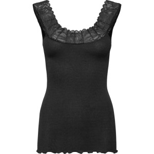 Rosemunde Copenhagen Damen Top U-Ausschnitt mit Spitze Bernadine 100834 ...