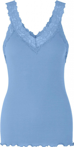 Rosemunde Copenhagen Damen Top (Öko-Tex) V-Ausschnitt Bernadine blue hea...
