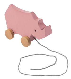 Sebra Nachzielspielzeug Nashorn altrosa