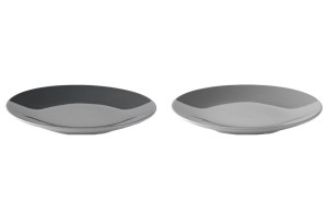 Stelton Emma Teller Ø 18 cm 2 Stk. dunkelgrau