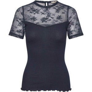 Rosemunde Copenhagen Damen T-Shirt / Spitze Modal Rundausschnitt 101232 ...