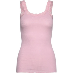 Rosemunde Copenhagen Damen Top Seide mit Spitze Babette 5357 pink-a-boo M