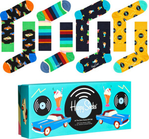 Happy Socks Unisex Strümpfe Am Abend Geschenkbox 4 Stk. 36-40