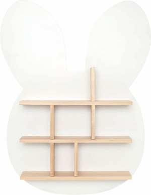 Jabadabado Regal Hase weiß Höhe 46 cm Breite 60 cm