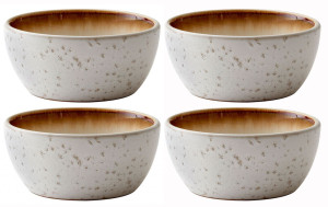 Bitz Steingut Schüssel Ø 12 cm 4 Stk. creme