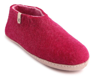 Egos Copenhagen Unisex Filzschuh Ledersohle kirschrot 36