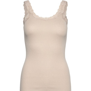 Rosemunde Copenhagen Damen Top Seide mit Spitze Babette 5357 rainy day M
