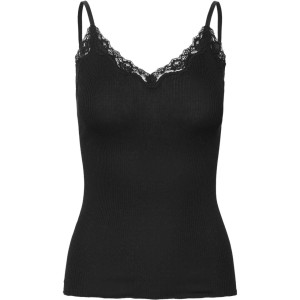 Rosemunde Copenhagen Damen Top Moda V-Ausschnitt 00020 black S
