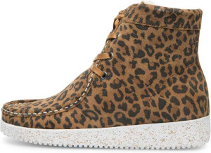 Nature Footwear Damen Stiefel niedrig mit Futter Asta Leopard 37