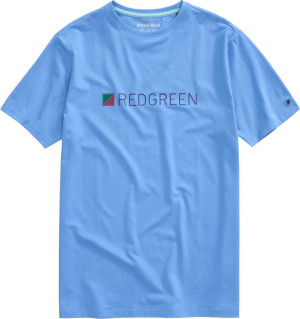 REDGREEN Herren T-Shirt mit großem Logo HS23 Chet azur M