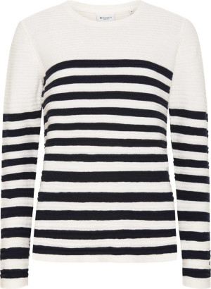 REDGREEN Damen Pullover Rundausschnitt Kylie off white stripe S