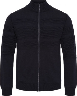 REDGREEN Herren Strickjacke mit Reißverschluss navy Kresten 3XL