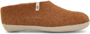 Egos Copenhagen Unisex Filzschuh Ledersohle chestnut 40