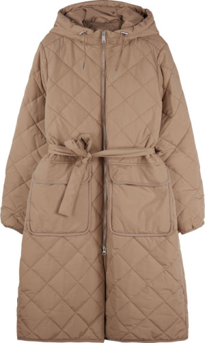 Makia Clothing Damen Steppmantel mit verstellbarer Kapuze & Gürtel Aura ...