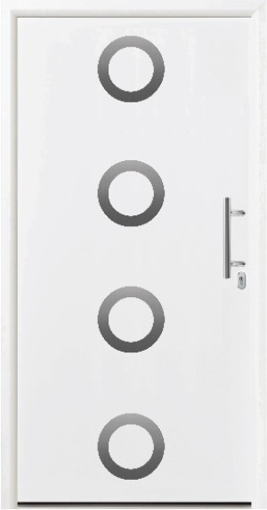 Hörmann Haustür Thermo46 Motiv 459 mit Edelstahldesignauflage (keine Verglasung)
