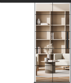 Scheurich Glas Lofttür BlackEdition, Wohnraumtüre Schiebetür