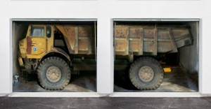 Scheurich Garagentorplane für Mehrfachgaragen Truck links und rechts, für Schwing- und Sektionaltore