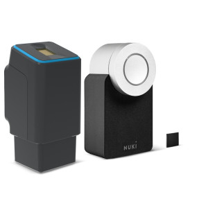 Ekey Fingerprint Schwarz mit Akku und Funk inkl. Nuki Smart Lock 2.0