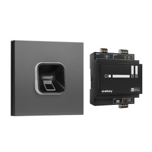 ekey sLine Fingerprintset in Schwarz für Siedle Vario Anthrazitgrau, Aktionspreis
