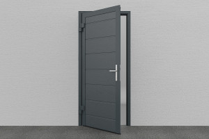 DoorHan Garagen Nebentür, M-Line, Woodgrain, RAL 7016 - Anthrazitgrau