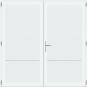 ConDoor Garagen-Drehflügeltor LUXE-LINE TWIN, Stucco, Plano