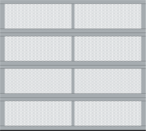 ConDoor Garagentor-Sektionaltor TOP-LINE, Streckmetallgitter