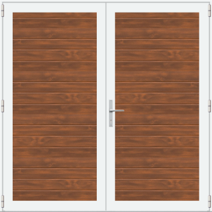 ConDoor Garagentor Drehflügeltor LUXE-LINE TWIN, Wood Light, Plancha