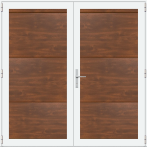 ConDoor Konfigurator Drehflügeltor LUXE-LINE TWIN, Wood Light Plano