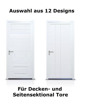 Normstahl Garagen-Nebentüre komplett konfigurierbar