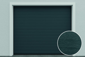 DoorHan Sektionaltor DIY, D-Line, Woodgrain, RAL 7016 - Anthrazitgrau optional mit Elektro Torantrieb und Handsender