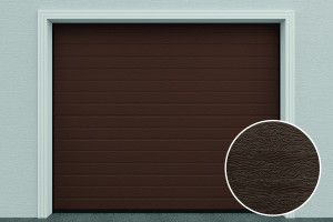 DoorHan Garagentor DIY, D-Line, Woodgrain, RAL 8014 - Sepiabraun