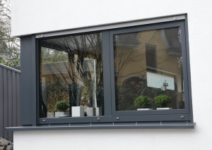Scheurich Aluminium Fenster 2-flügelig - RAL 9016