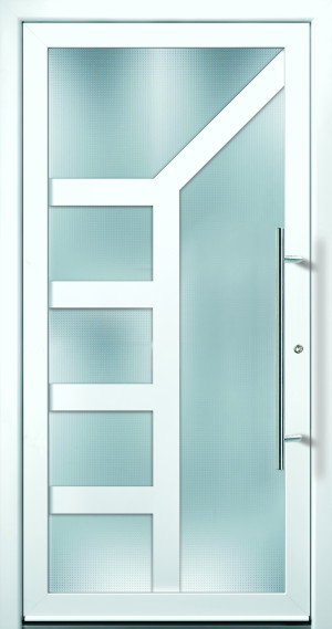 Groke Haustür Modell 12810 (falls Premium: nur einseitig flügelüberdeckend lieferbar)