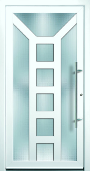 Groke Haustür Modell 12850 (falls Premium: nur einseitig flügelüberdeckend lieferbar)