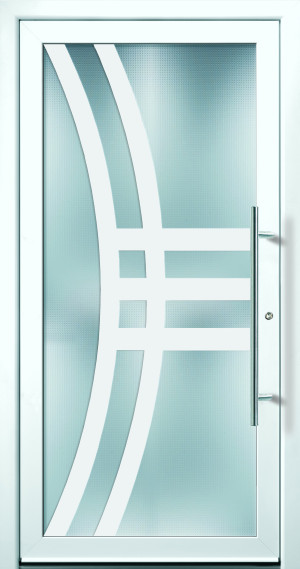 Groke Haustür Modell 12860 (falls Premium: nur einseitig flügelüberdeckend lieferbar)