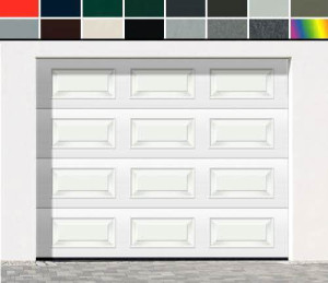 Teckentrup CarTeck Sektionaltor GSW 40-L, Kassette, woodgrain