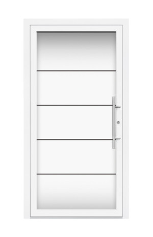 Splendoor L1040 Light Aluminium Haustüre Ganzglas