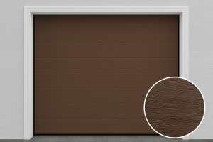 DoorHan Garagentor DIY, M-Line, Woodgrain, RAL 8014 - Sepiabraun