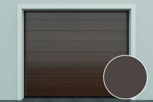 DoorHan Deutschland Garagentor DIY, M-Line, Glatt, Dark Oak