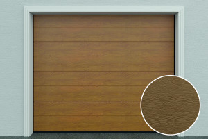 DoorHan Garagen-Sektionaltor DIY, M-Line, Woodgrain, Golden Oak
