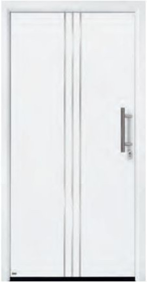 Hörmann Haustür Thermo65 THP Motiv 751 mit Edelstahldesignauflage (keine Verglasung)