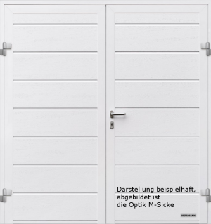 Hörmann Garagen-Nebentüre 42 mm isoliert NT 60 2-flügelig Blockzarge