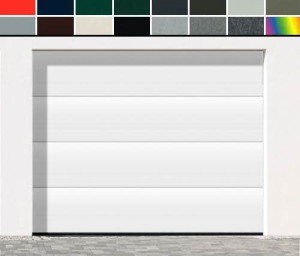 Teckentrup CarTeck Sektionaltor GSW 40-L, ohne Sicke, woodgrain