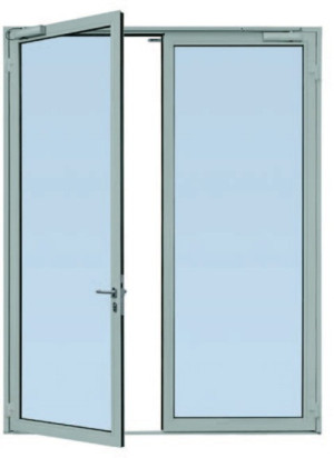 Hörmann Aluminium Rauchschutztür A/RS-250 (kein Feuerschutz)