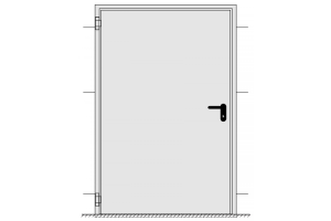 1x Teckentrup T30-1 Tür FSA-62 RC2 Bezeichnung T30-1 Tür FSA-62 Baurichtmaßbreite 875 mm Baurichtmaßhöhe 2000 mm Einzelstück